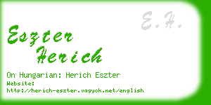 eszter herich business card